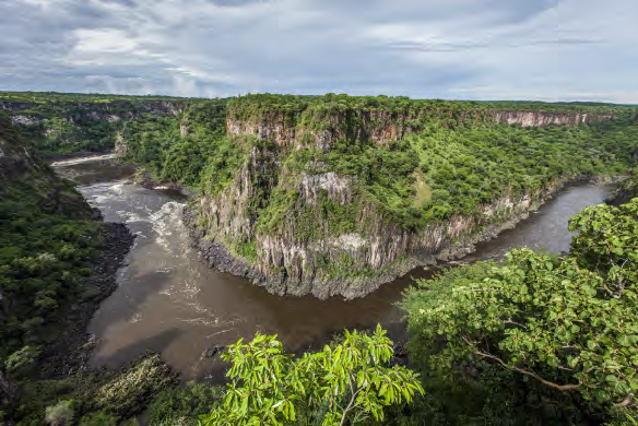 The view of the gorges from near the site