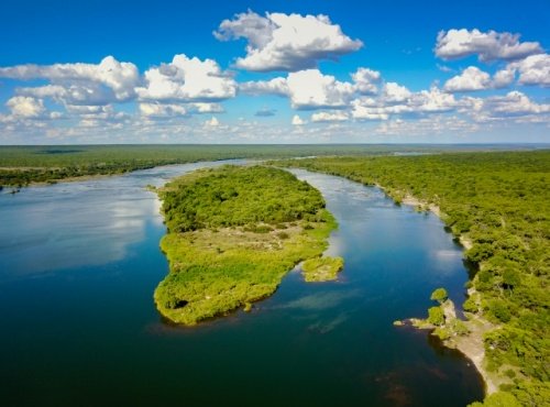 Tsowa Safari Island near Victoria Falls, Zimbabwe