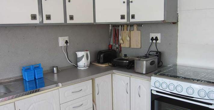 Fully equipped kitchen on the Abangane