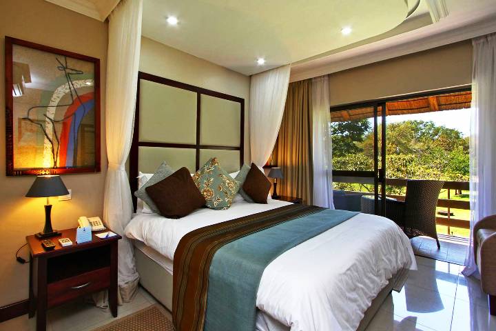 Inside a double room