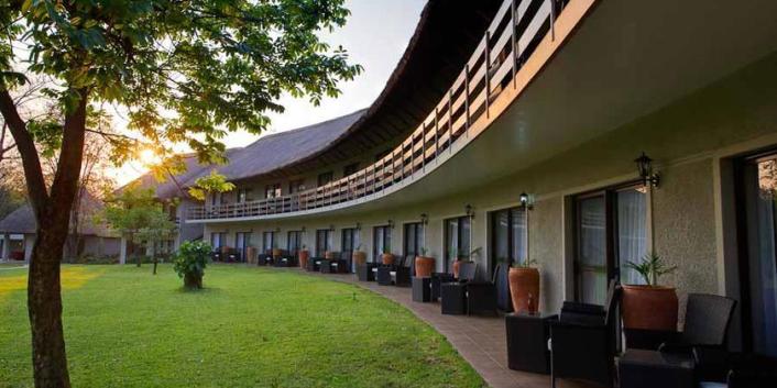A bedroom wing at A Zambezi Lodge