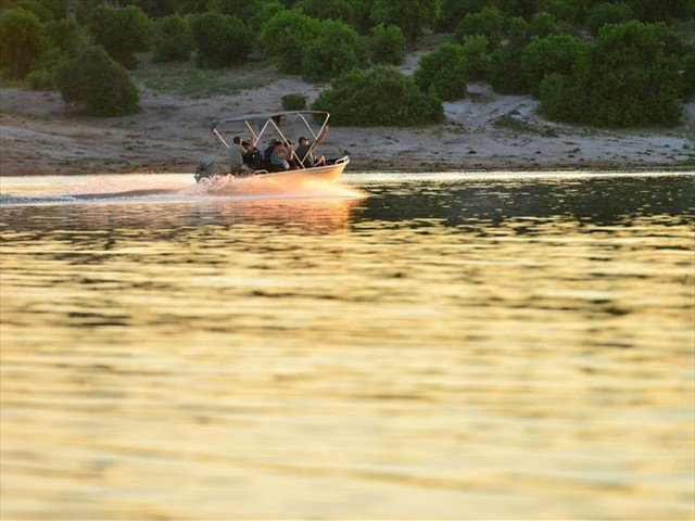 Boat cruise on the Chobe River in Botswana