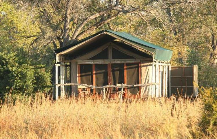 Tented guest rooms