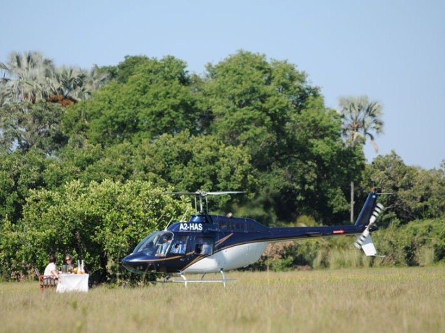 Helicopter ride with picnic