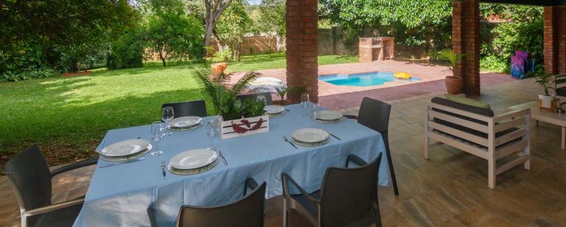Garden and pool