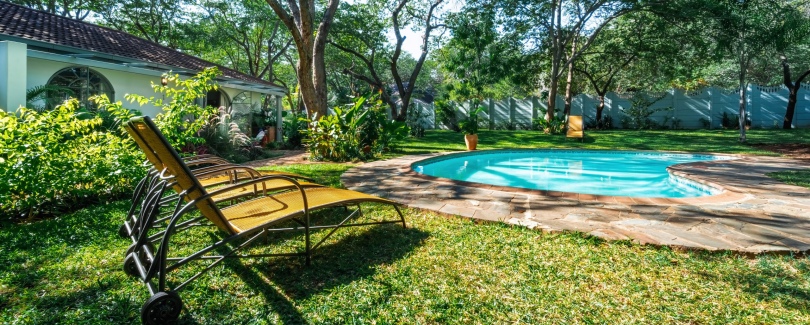 Garden and pool