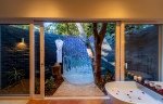 Outdoor showers for each cabana