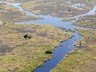 Aerial view of part of the Okavango Delta