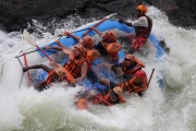 White water rafting in Victoria Falls