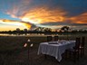 Outdoor dinner on the pan