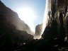 The first showers from the falls