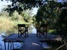 Floating terrace by the river