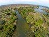 Aerial view of Zambezi River Camp