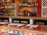 Right by the colourful bar