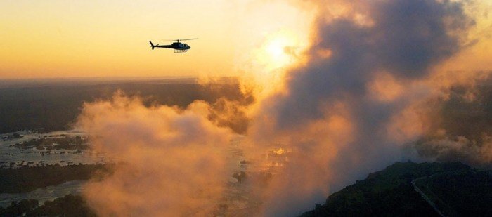 Flight over the Victoria Falls