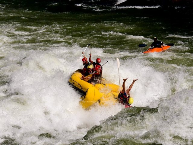 Zambezi Whitewater Festival - rafting competition on the Zambezi River near Victoria Falls