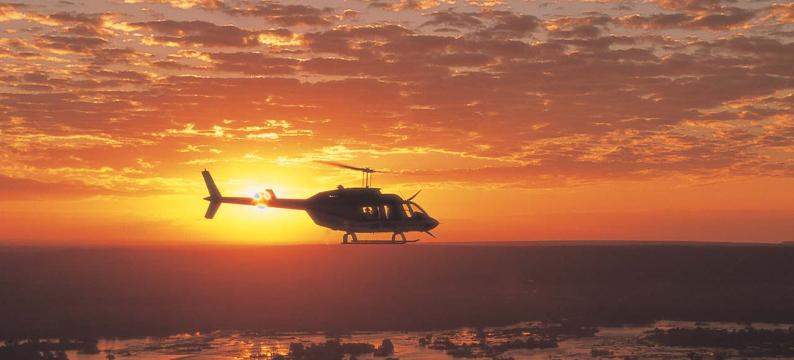 View the Victoria Falls from the air