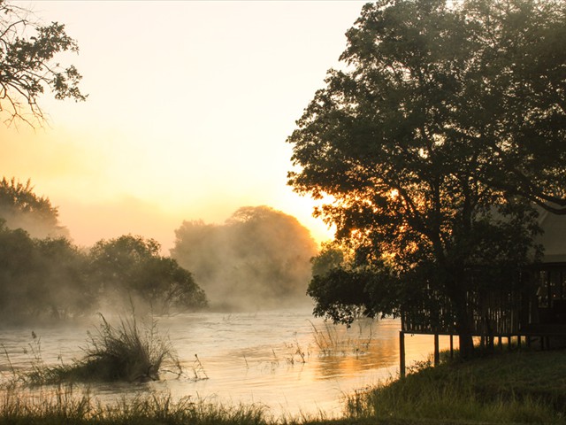 Sunrise over the Zambezi River