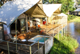 Riverside lodging at Zambezi Sands Riverside lodging at Zambezi Sands