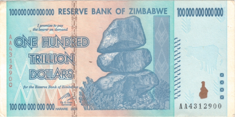 Banknotes 20,000 to 50 Billion *Poor Condition* Lot Zimbabwe Dollars Set of 10 