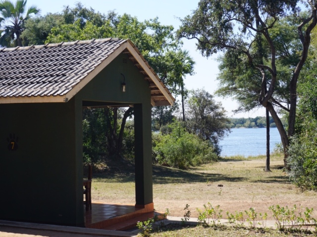 Close to the Zambezi River banks